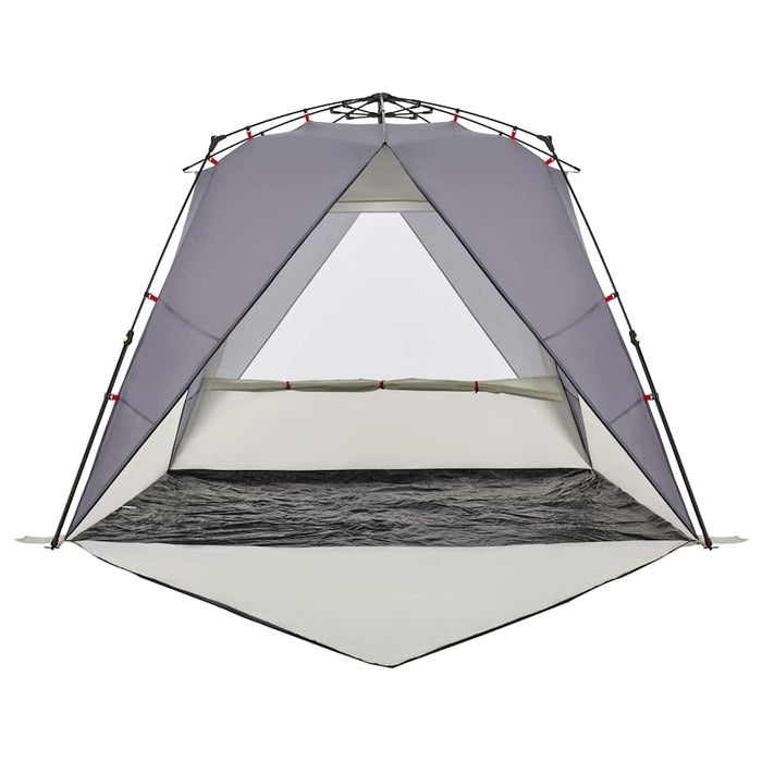 Beach Tent 4-Person Grey Quick Release Waterproof