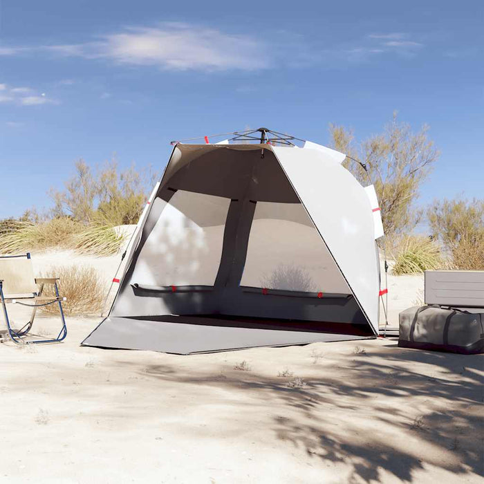 Beach Tent 3-Person Grey Quick Release Waterproof