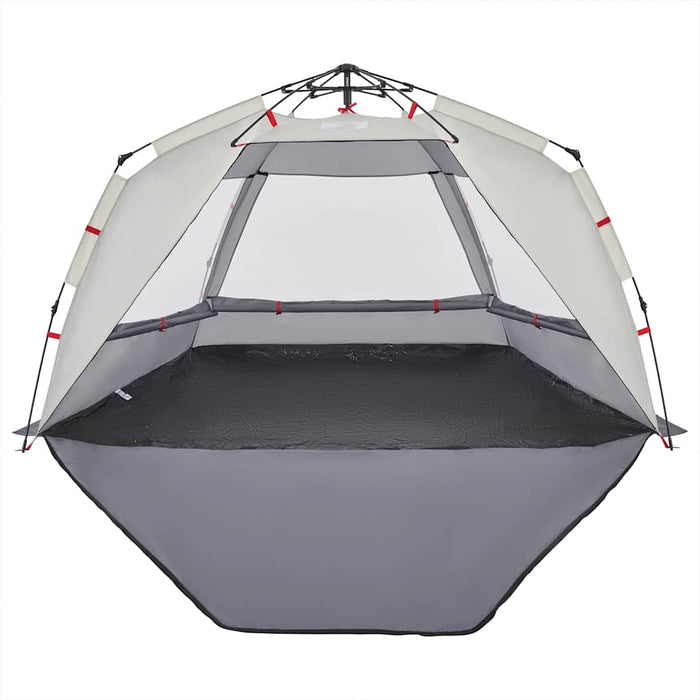 Beach Tent 3-Person Grey Quick Release Waterproof