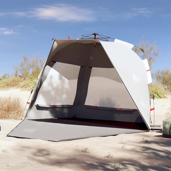 Beach Tent 3-Person Grey Quick Release Waterproof