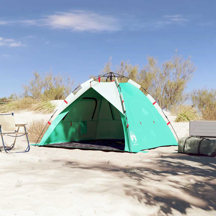 Beach Tent 3-Person Sea Green Quick Release Waterproof