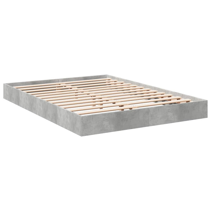 Bed Frame without Mattress Concrete Grey 120x200 cm