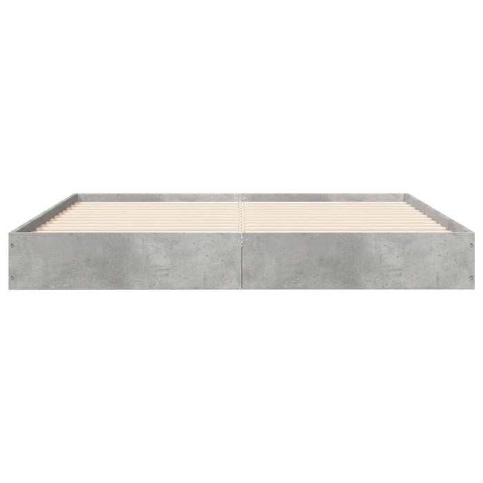 Bed Frame without Mattress Concrete Grey 120x200 cm