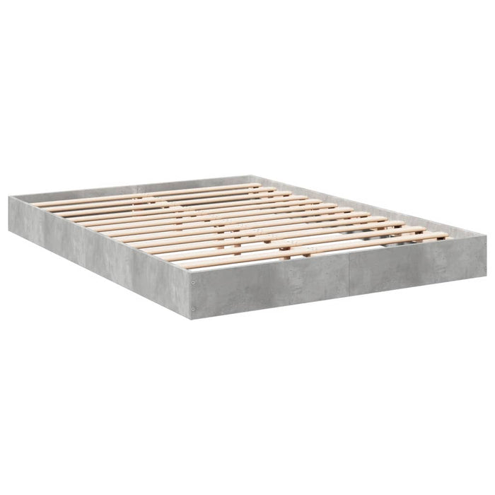 Bed Frame without Mattress Concrete Grey 120x200 cm