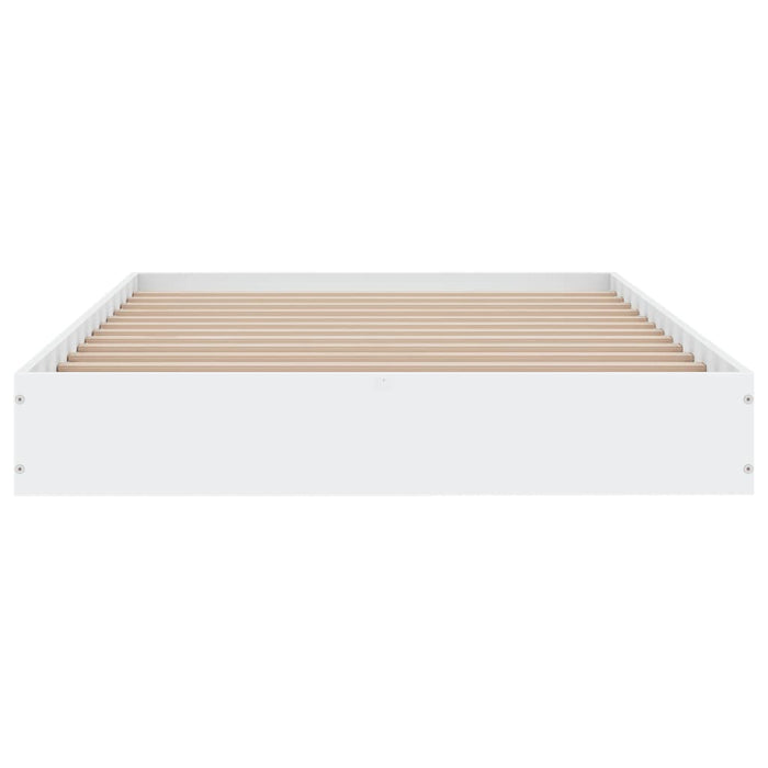 Bed Frame without Mattress White 100x200 cm Engineered Wood