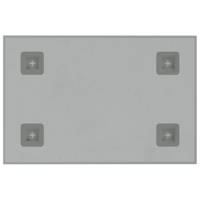 Wall-mounted Magnetic Board White 30x20 cm Tempered Glass