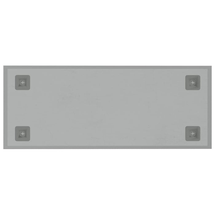 Wall-mounted Magnetic Board White 50x20 cm Tempered Glass