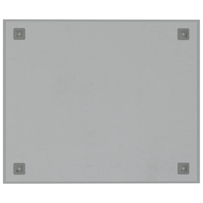 Wall-mounted Magnetic Board White 60x50 cm Tempered Glass