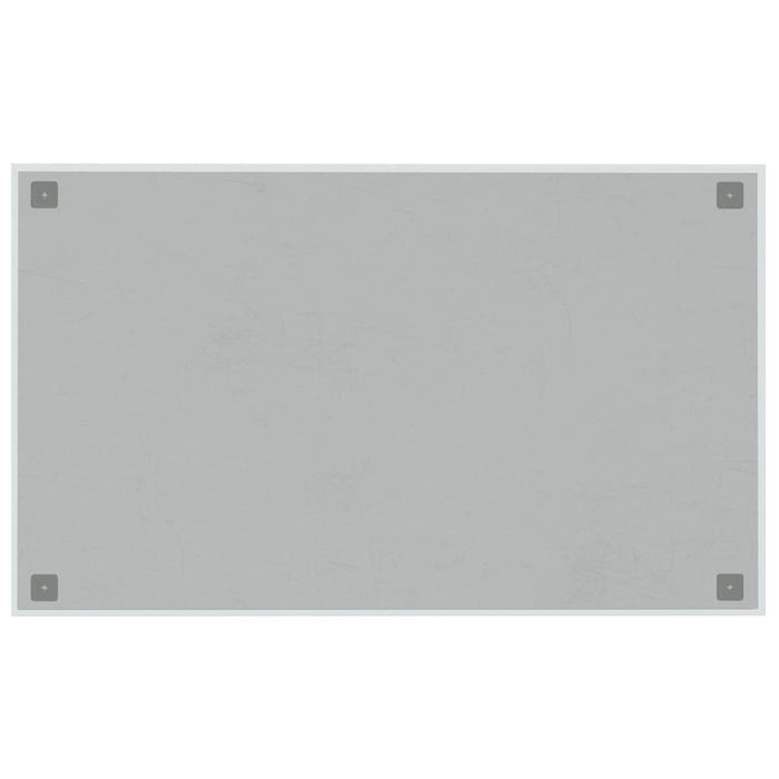 Wall-mounted Magnetic Board White 100x60 cm Tempered Glass