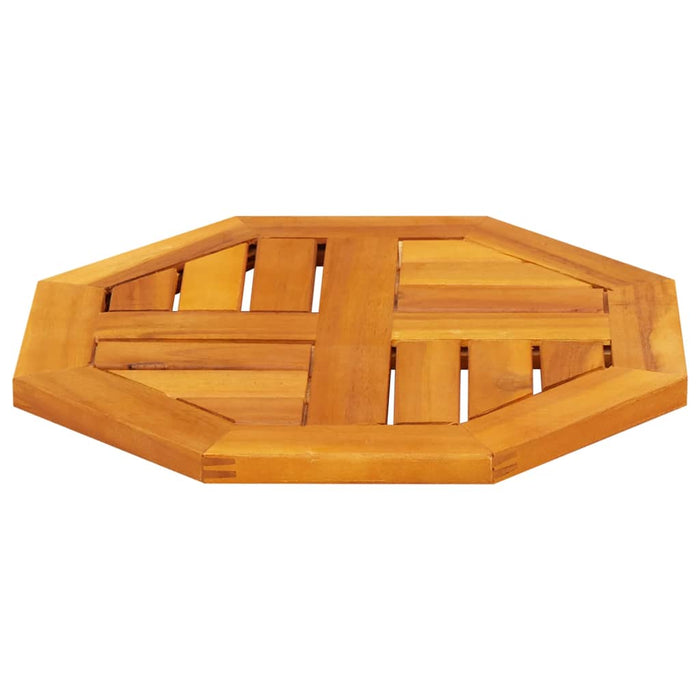 Table Top 40x40x2 cm Octagonal Solid Wood Acacia