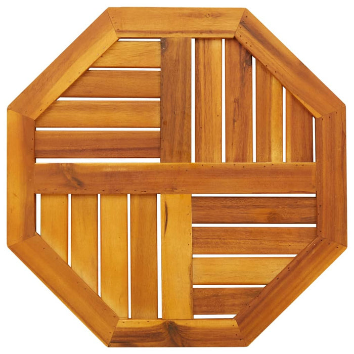 Table Top 50x50x2 cm Octagonal Solid Wood Acacia