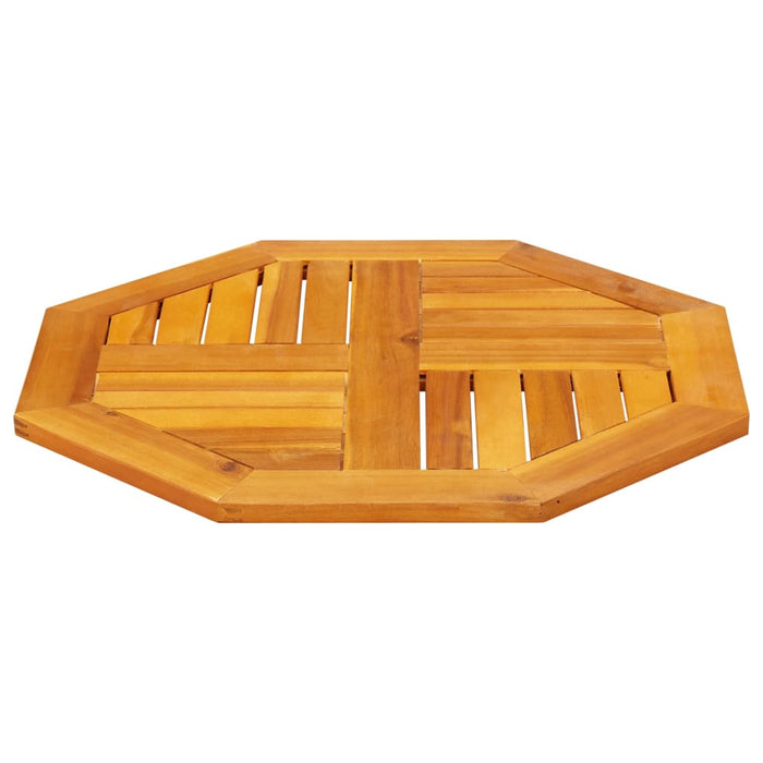 Table Top 60x60x2 cm Octagonal Solid Wood Acacia