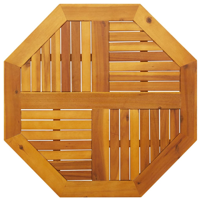 Table Top 80x80x2.2 cm Octagonal Solid Wood Acacia