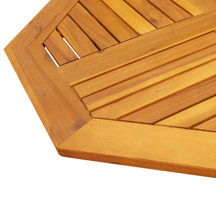 Table Top 80x80x2.2 cm Octagonal Solid Wood Acacia