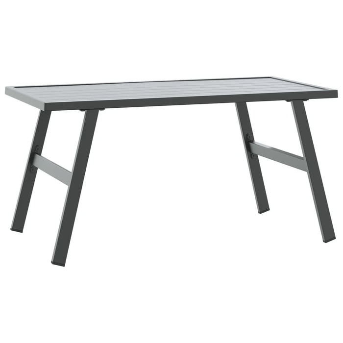 Garden Coffee Table Black 90x45x35 cm Powder-coated Steel