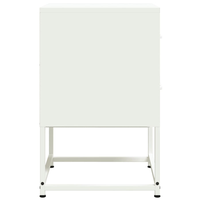 Bedside Cabinets 2 pcs White 36x39x60.5 cm Steel