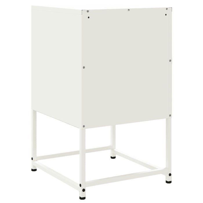 Bedside Cabinets 2 pcs White 36x39x60.5 cm Steel