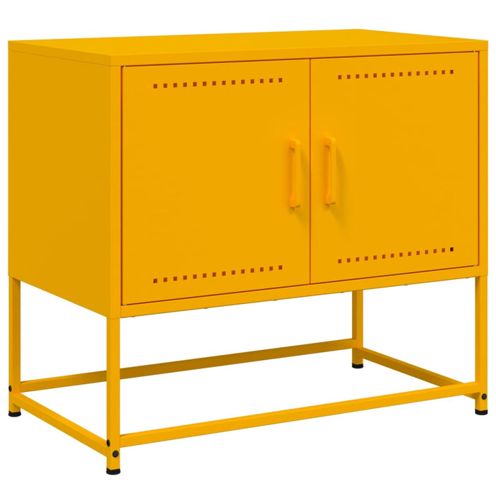 TV Cabinet Mustard Yellow 68.5x39x60.5 cm Steel