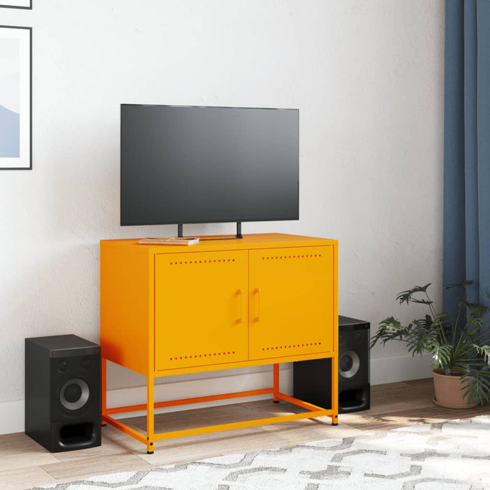 TV Cabinet Mustard Yellow 68.5x39x60.5 cm Steel