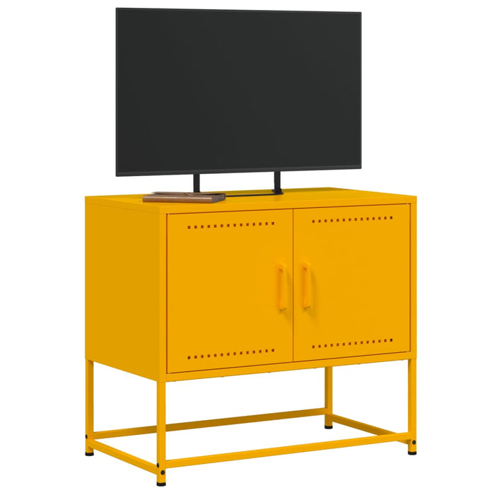 TV Cabinet Mustard Yellow 68.5x39x60.5 cm Steel