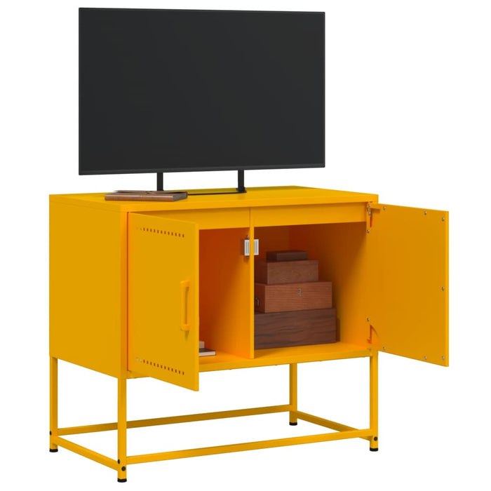 TV Cabinet Mustard Yellow 68.5x39x60.5 cm Steel