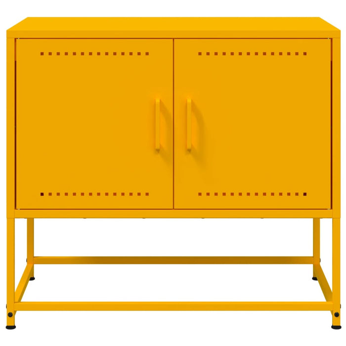 TV Cabinet Mustard Yellow 68.5x39x60.5 cm Steel