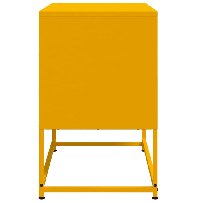 TV Cabinet Mustard Yellow 68.5x39x60.5 cm Steel