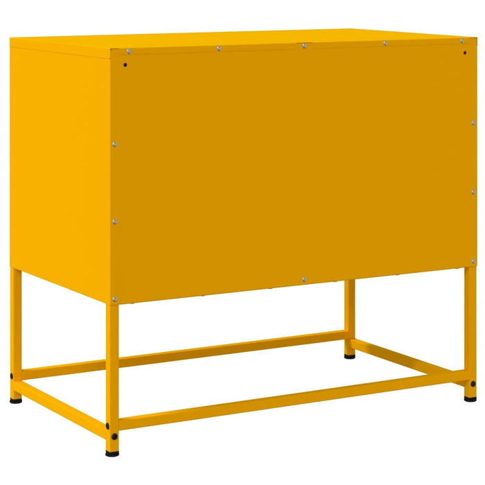 TV Cabinet Mustard Yellow 68.5x39x60.5 cm Steel