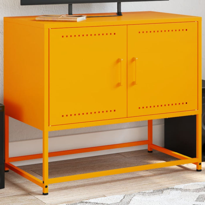 TV Cabinet Mustard Yellow 68.5x39x60.5 cm Steel