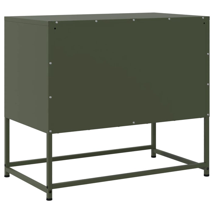 TV Cabinet Olive Green 68.5x39x60.5 cm Steel