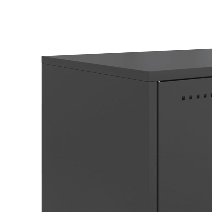 TV Cabinet Black 100.5x39x60.5 cm Steel