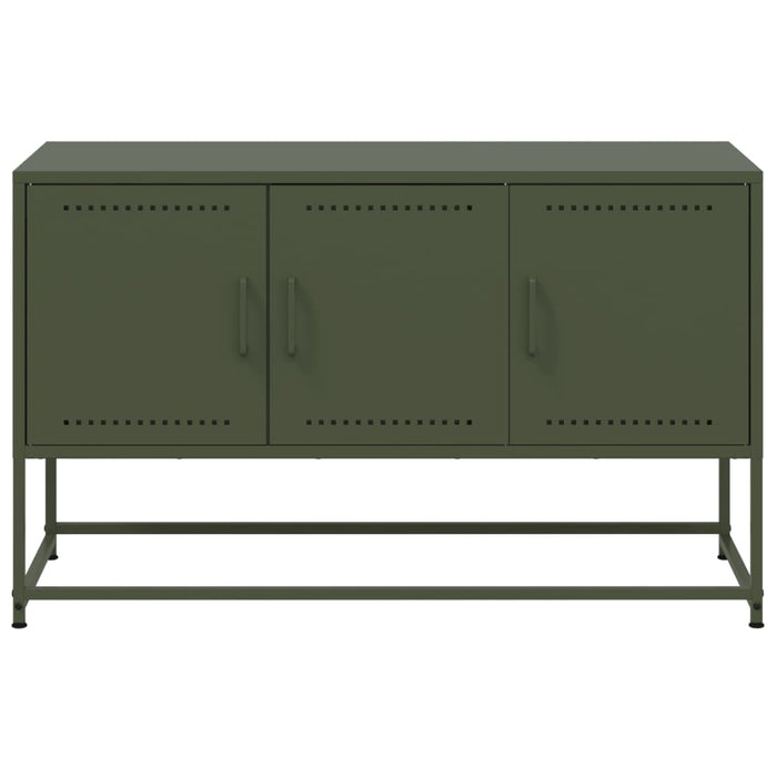 TV Cabinet Olive Green 100.5x39x60.5 cm Steel