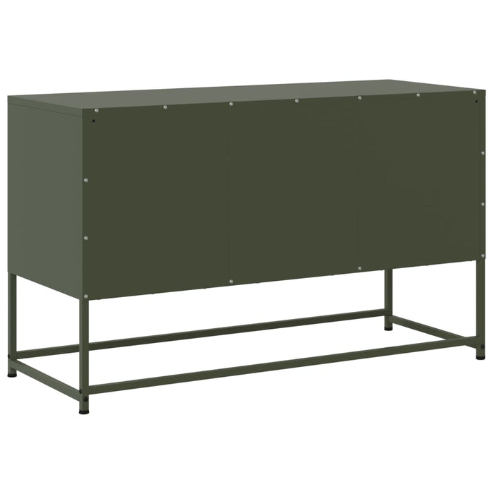 TV Cabinet Olive Green 100.5x39x60.5 cm Steel