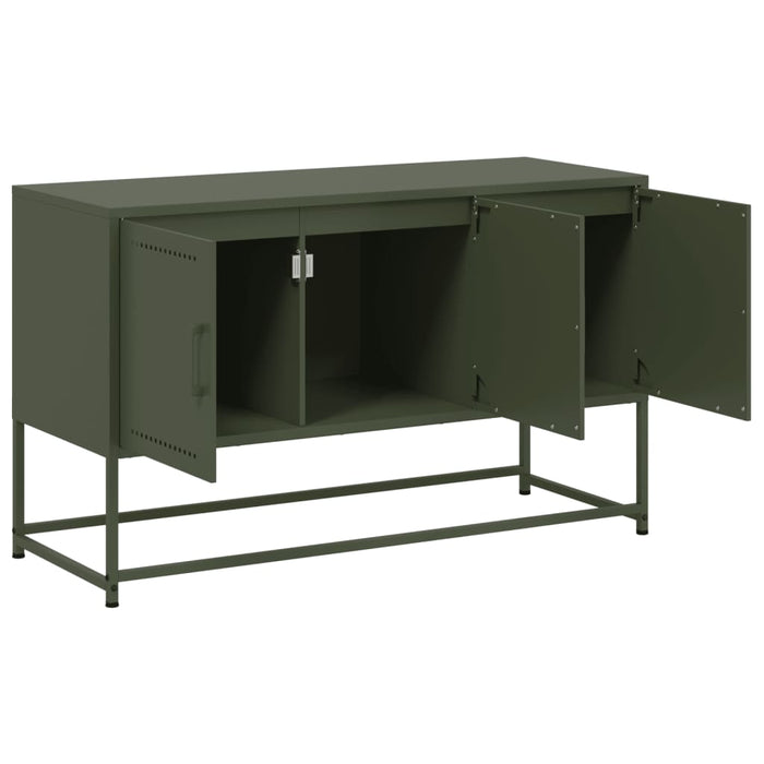 TV Cabinet Olive Green 100.5x39x60.5 cm Steel