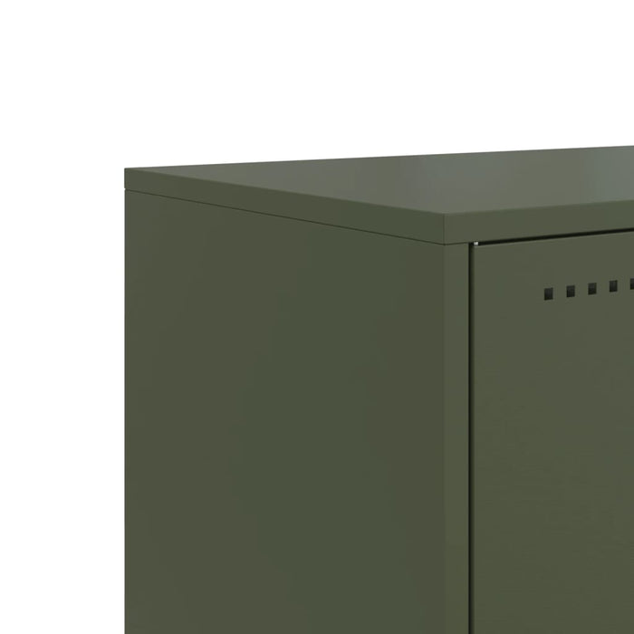 TV Cabinet Olive Green 100.5x39x60.5 cm Steel