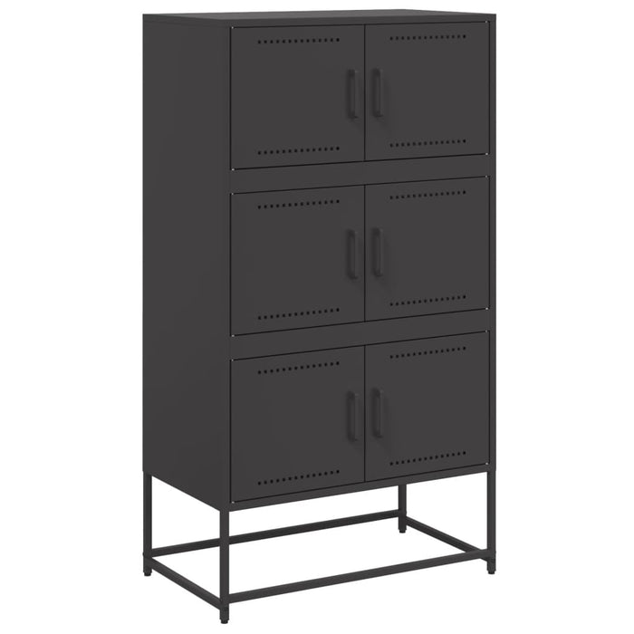 Sideboard Black 68.5x38.5x123.5 cm Steel