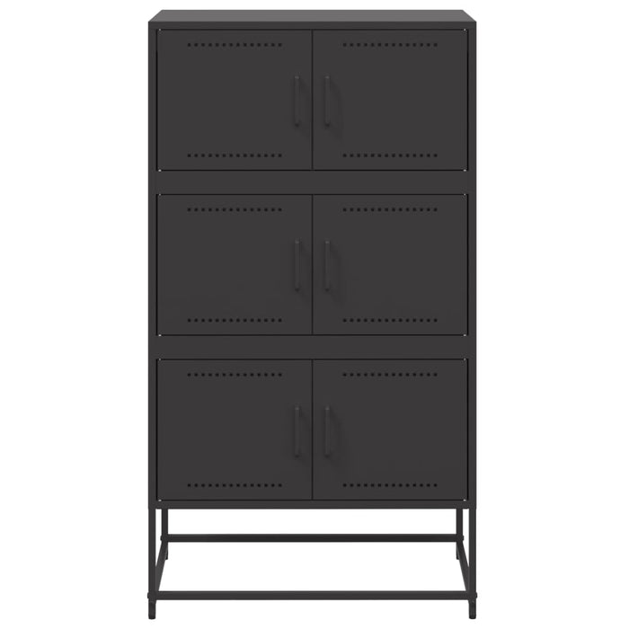 Sideboard Black 68.5x38.5x123.5 cm Steel