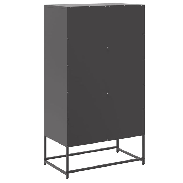 Sideboard Black 68.5x38.5x123.5 cm Steel