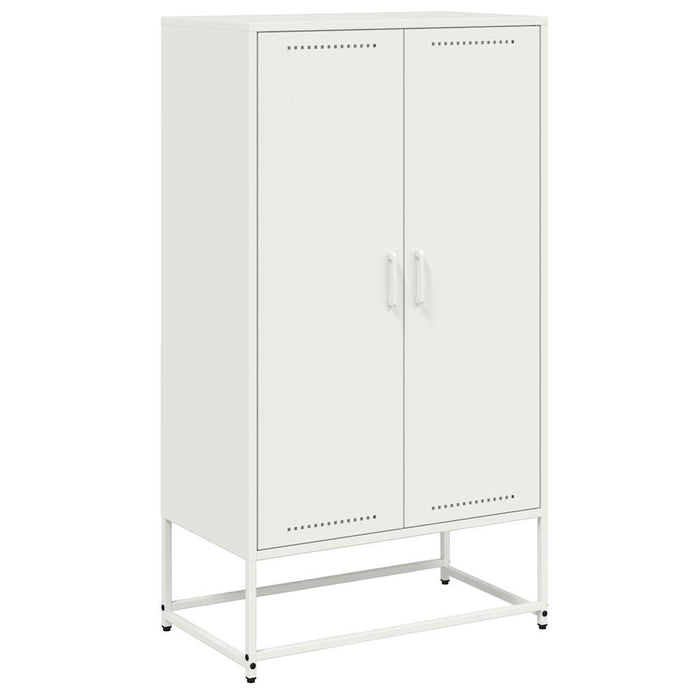 Highboard White 68.5x38.5x123.5 cm Steel