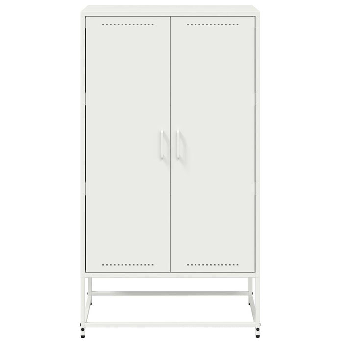 Highboard White 68.5x38.5x123.5 cm Steel