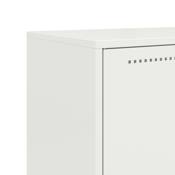 Highboard White 68.5x38.5x123.5 cm Steel