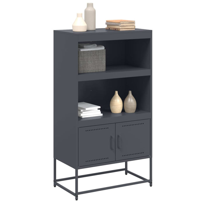 Highboard Anthracite 68.5x38.5x123.5 cm Steel