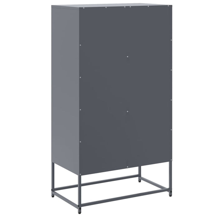 Highboard Anthracite 68.5x38.5x123.5 cm Steel