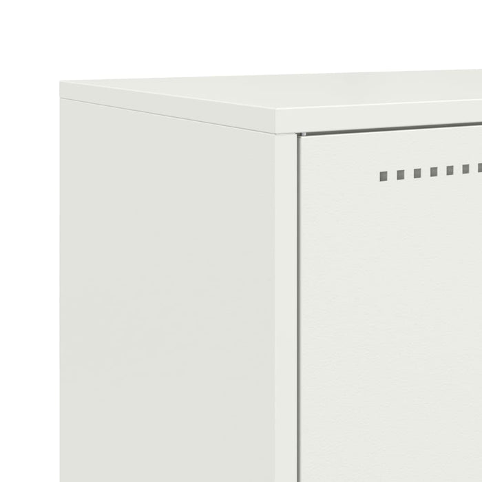 Highboard White 68.5x38.5x107 cm Steel