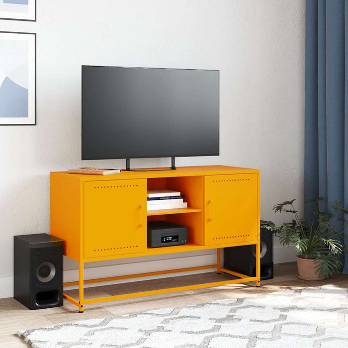 TV Cabinet Mustard Yellow 100.5x39x60.5 cm Steel