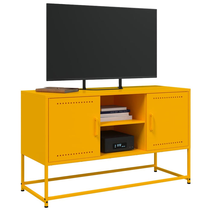 TV Cabinet Mustard Yellow 100.5x39x60.5 cm Steel