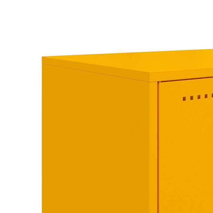 TV Cabinet Mustard Yellow 100.5x39x60.5 cm Steel