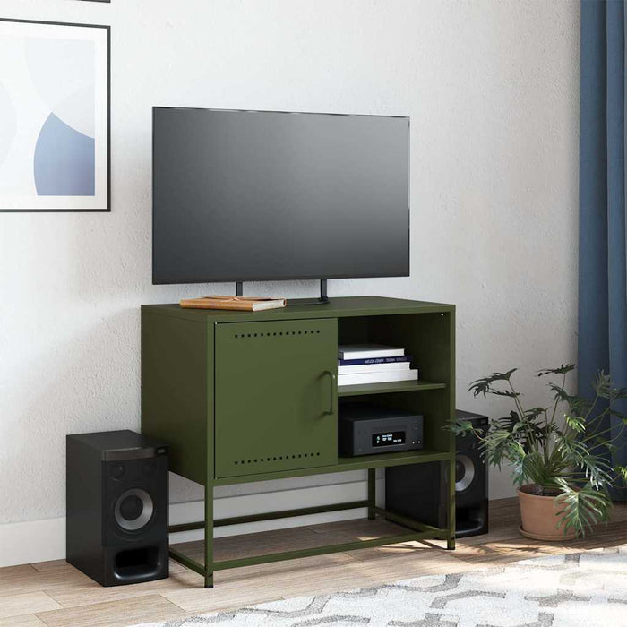 TV Cabinet Olive Green 68x39x60.5 cm Steel