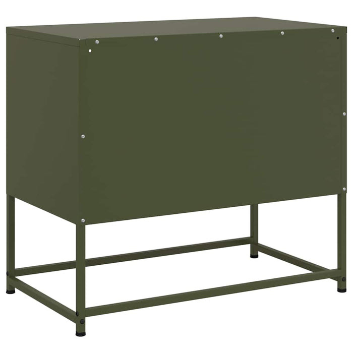 TV Cabinet Olive Green 68x39x60.5 cm Steel