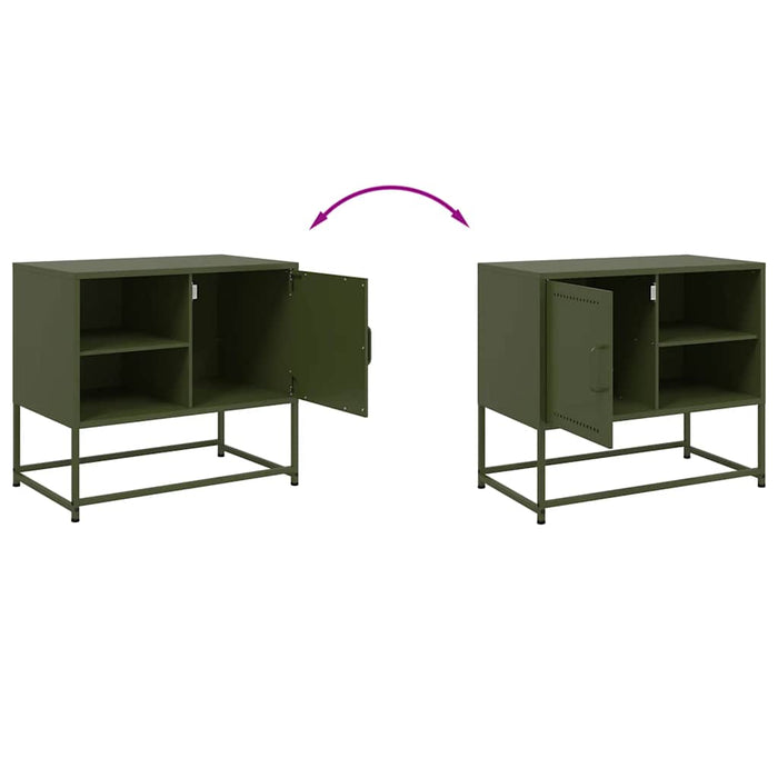 TV Cabinet Olive Green 68x39x60.5 cm Steel